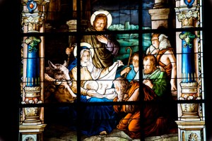 © Prescott09 | Dreamstime.com - Nativity Scene. Stained Glass Window Photo