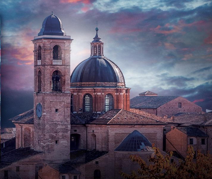 Urbino Duomo featured in Tale of Rouen Cover